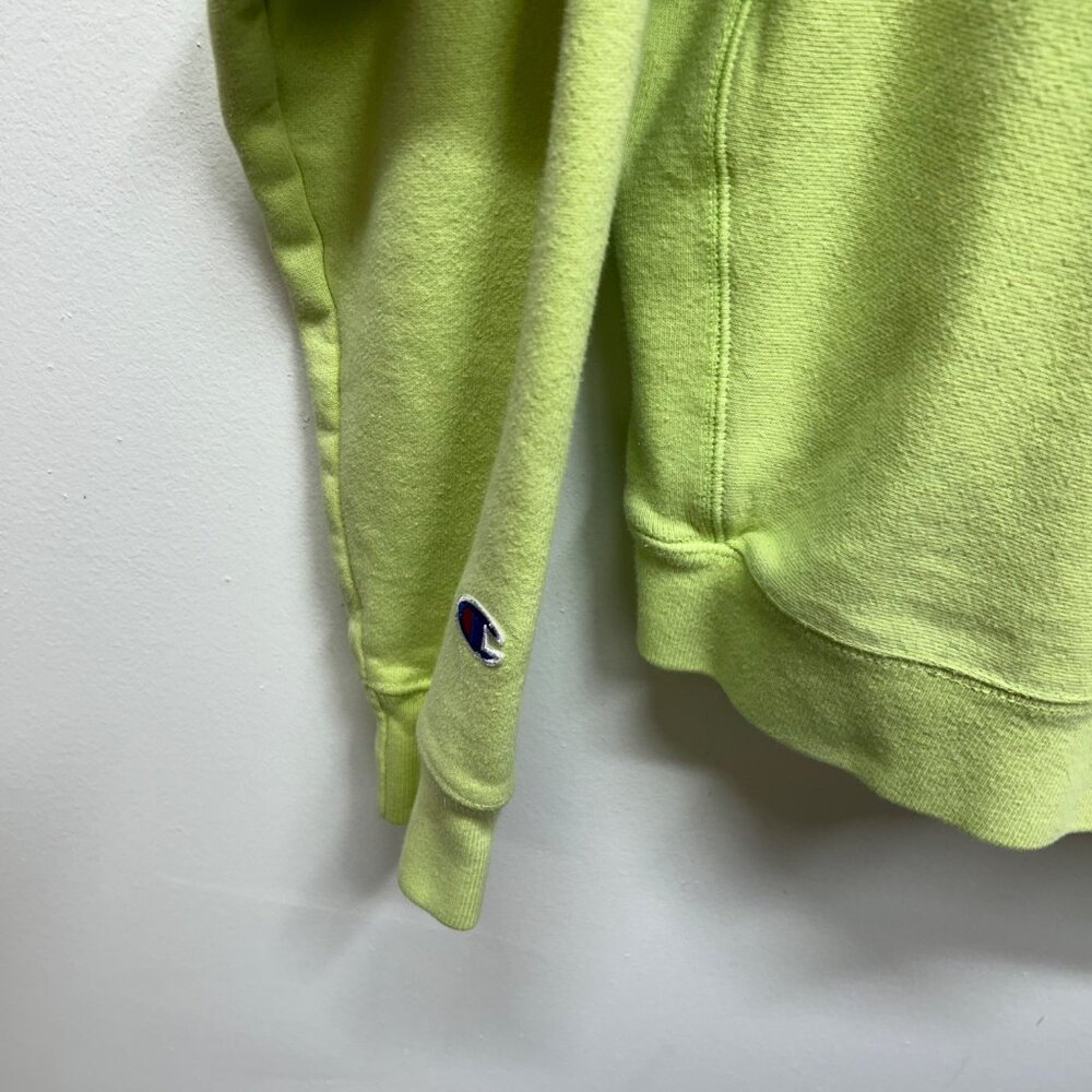 Champion green reverse weave hoodie sweater kangaroo pocket athletic XL - Picture 7 of 8